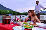 Romance Dinner on the Boat: Phang Nga Bay + Samet Nang Shee View Point at Night