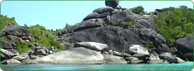 Unseen stone, the interesting point of Similan Island