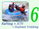 Rafting + ATV + Elephant Trekkingi