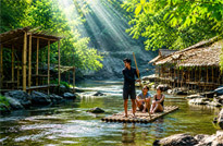 Mae Wang Bamboo Rafting