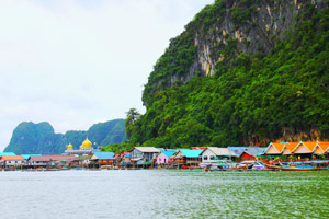 Jamesbond Island by Speed Boat