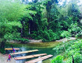 Bamboo Rafting and Mini Zipline