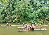 Bamboo Rafting and Mini Zipline