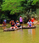 Khaosok Coral Cave Overnight Rafting House over the Lake