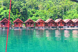 Khaosok Coral Cave Overnight Rafting House over the Lake
