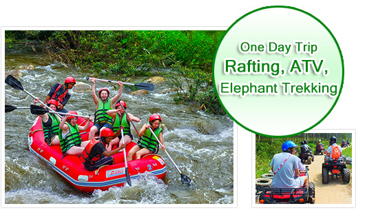 Rafting and ATV and Elephant Trekking