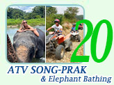 Song-Prak: ATV Ride and Elephant Bathing