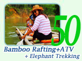 Bamboo Rafting + ATV + Elephant Trekking