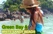 Green Bay & White Sandy Beach Green Bay & White Sandy Beach