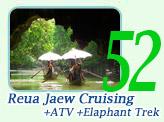 Reua Jaew Cruising + Safari ATV + Elephant Trekking