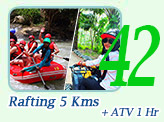 Rafting 5 Km and ATV 1 Hr