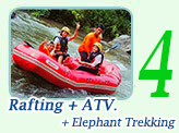 Rafting ATV and Elephant Trekking