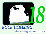 Rock climbing and caving adventures