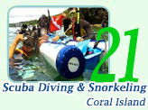 Scuba Diving & Snorkeling at Coral Island