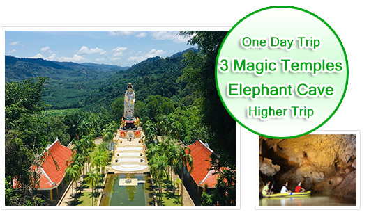 3 Magic Temples + Elephant Cave